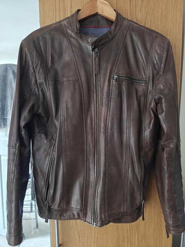 Brown genuine leather - genuine,