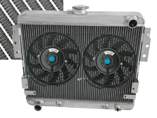 3row aluminum radiator fan - radiator+fan, for