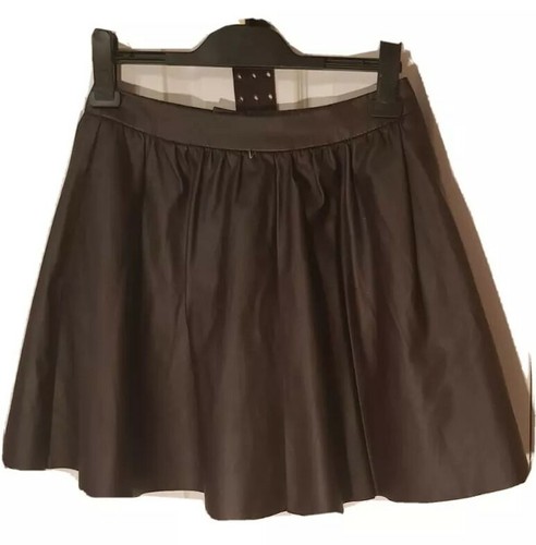 Topshop brown faux leather - topshop,