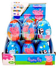 PEPPA PIG SURPRISE EGGS EASTER PARTY BAG FILLER x 18 candy, toy & stickers HALAL