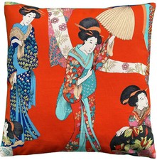 Red Cushion Cover Oriental