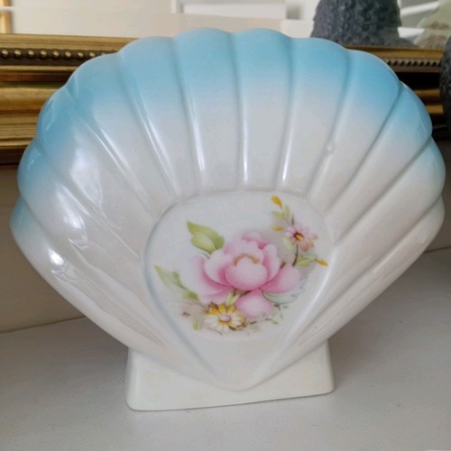 Vintage ceramic clam shell - vintage,