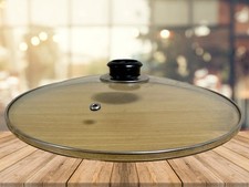 Glass Lid for Frying Pan, Pots, Skillet, Transparent Cookware Glass Lid 28CM