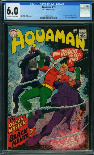 Aquaman cgc 0 dc - dc, 1967