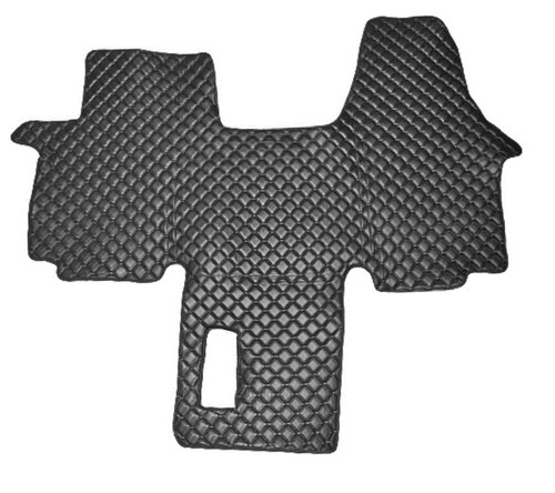 Black eco leather floor covers - floor,