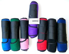 MEDICINE BRUSHING SUPPORT BOOTS HORSE EQUESTRIAN NEW 10 COLORS AMIDALE SPORTS 