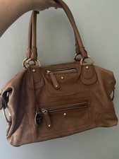 Tod's Tan Leather Shoulder Bag