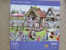 Corner Piece 1000 Piece Jigsaw Puzzle - " Bird Table Cottage"