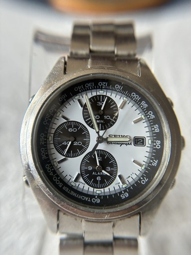 Vintage 1990s seiko 7t32 - 7t32, panda
