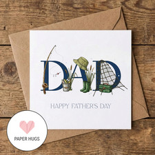 Fishing father day card dad - day, card,