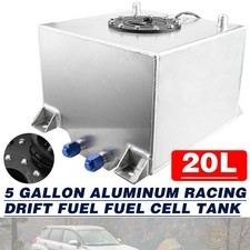 5 Gallon 20L Aluminum Racing Drift Fuel Cell Tank With Cap Outside UK STOCK