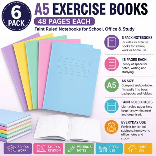 Pack exercise books - books, 48