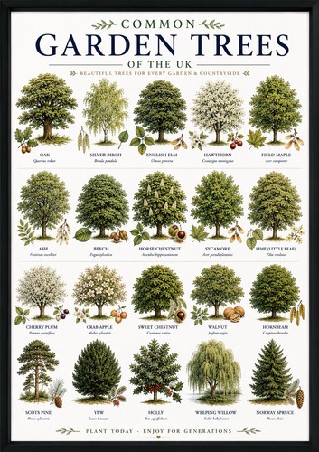 Common garden trees - garden,