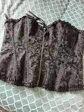 Black Front Zip Corsett/basque