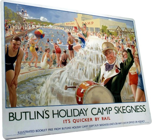 Butlins skegness sign plaque - butlins,