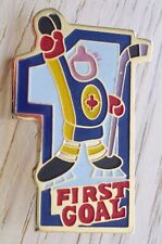 1ST GOAL, RARE ICE HOCKEY PIN/BADGE, NEW IN PACKET, COOL - CHECK IT OUT.