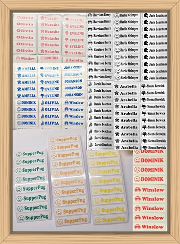 Iron name labels school - iron, on