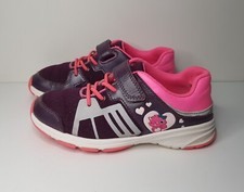 CLARKS GLOFORMS REFLECT GO SIZE 11.5UK EU29.5 GIRLS TRAINERS SHOES ELASTIC LACES