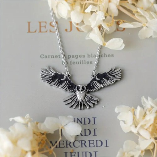 Silver owl moon - silver,