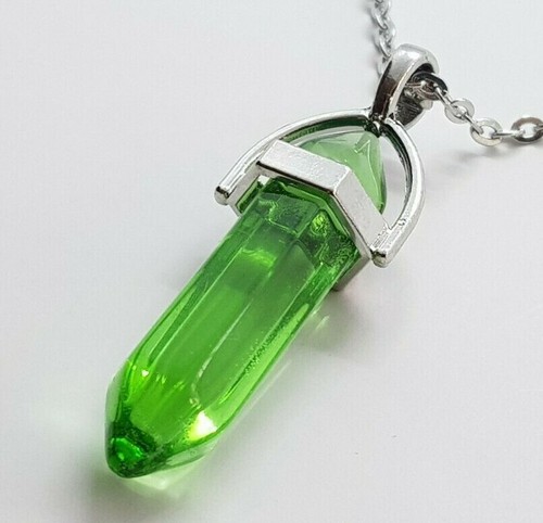 Emerald necklace crystal - emerald,