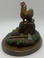 Vintage Martha Carey Marty Sculptures Risky Perch Rooster Vermont USA