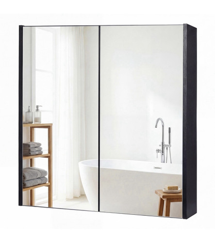 Black wall mounted - mounted, door