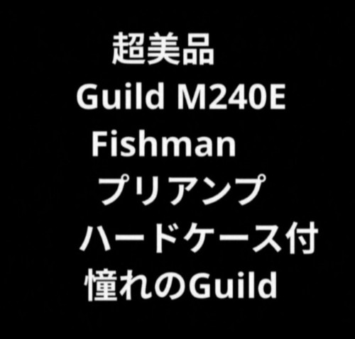 Guild m240e fishman preamp - guild,
