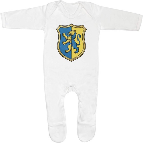 Blue yellow lion shield - &,