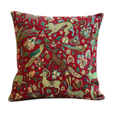 Tapestry Mythical Animals Red