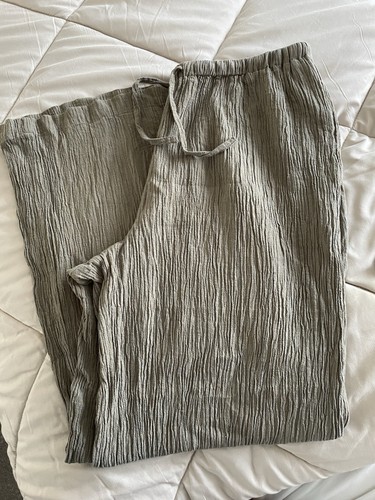 Next khaki crinkle - khaki, wide