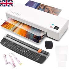 A4 Laminator Machine Hot and Cold Mode A4 A5 A6 with 300 Laminating Pouches UK