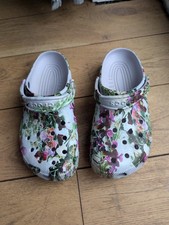 genuine floral patterned CROCS