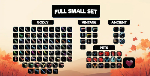 Small set mega - set, items)