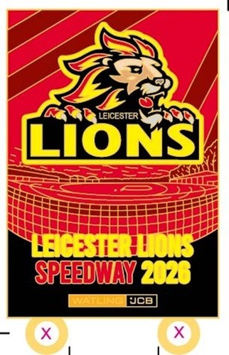Leicester lions speedway metal - lions,