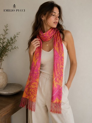 Emilio pucci orange pink - emilio, silk