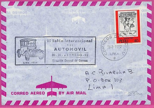 Am0702 peru postal history - -,