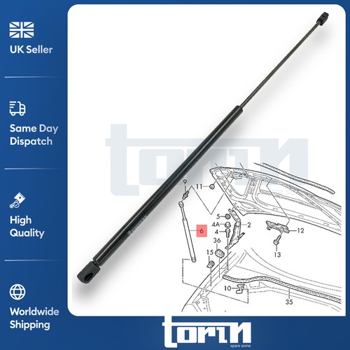 Front bonnet gas spring strut - gas,