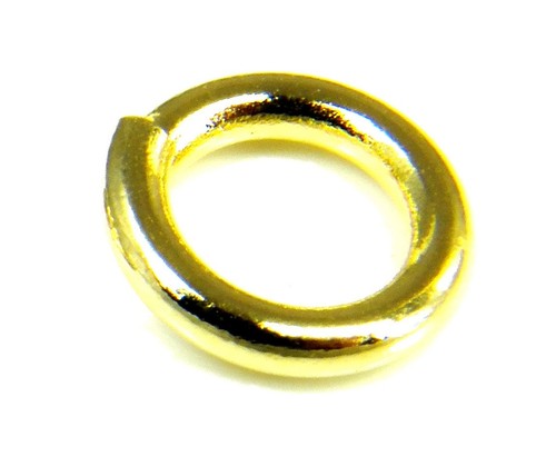 9ct yellow gold jump rings - gold,