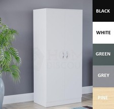 2 Door Wardrobe Wooden Bedroom