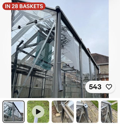 Greenhouse guttering downpipe - guttering,