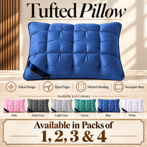 Tufted pillow piped edge - tufted,