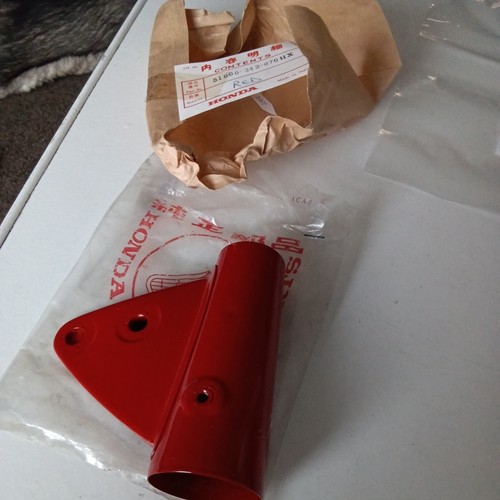 Honda 175 front left fork - front,