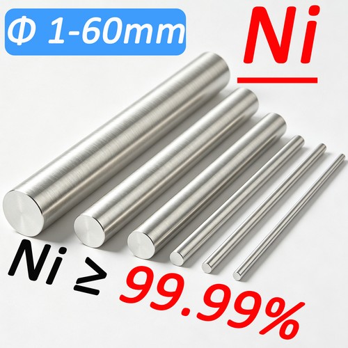 Pure nickel rod round - 99.99%,