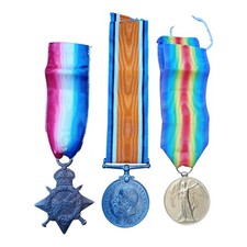 WW1 1914/15 Trio Of Medals