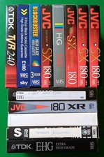 13 Used Recordable VHS Tapes