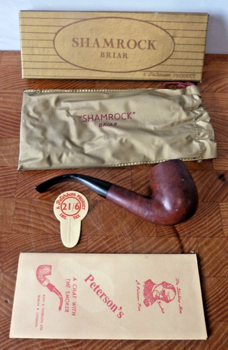 Peterson shamrock briar pipe - briar,
