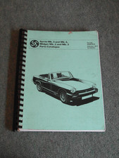 MG Midget Mk 2 & 3 Austin Healey Sprite MK3 & 4 Parts Catalogue 1977 AKM 0036