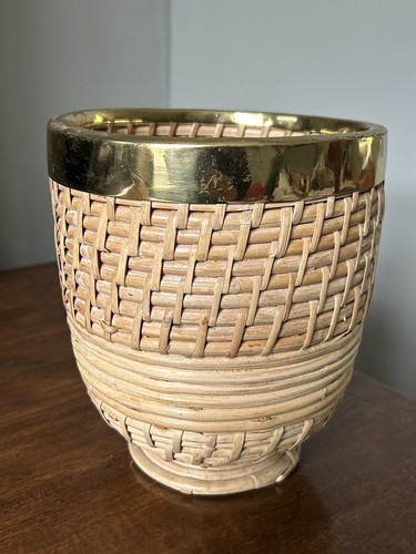 Vintage 1970s natural wicker - 1970s,