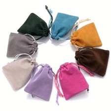 10-50pcs Soft Velvet Drawstring Gift Bags Wedding Jewellery Party Pouch Bags UK