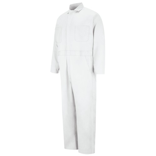 Red kap button front cotton - red,